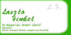 laszlo hinkel business card